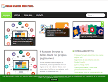 Tablet Screenshot of crearpaginawebfacil.info